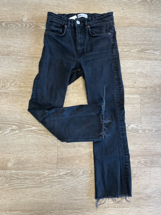 Womens 4 Zara Black Denim Pants