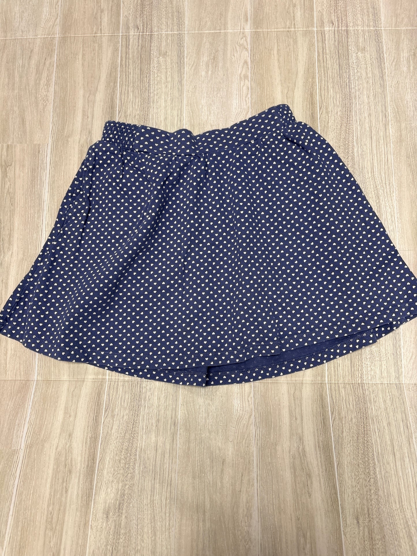 8 Gap Navy Multi Heart Skirt
