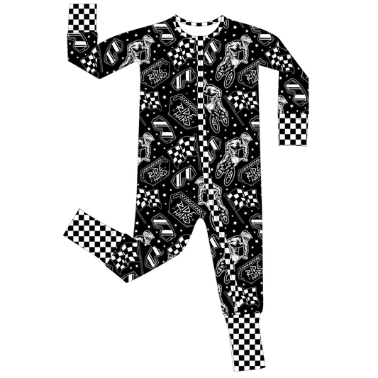 Strictly Wild - Ride Hard Zip Up Pajamas : 18-24M