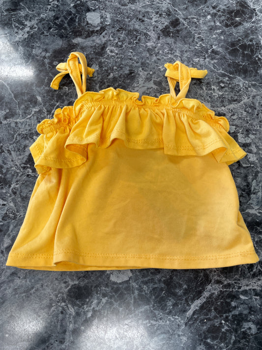 12m Yellow Cropped Tank