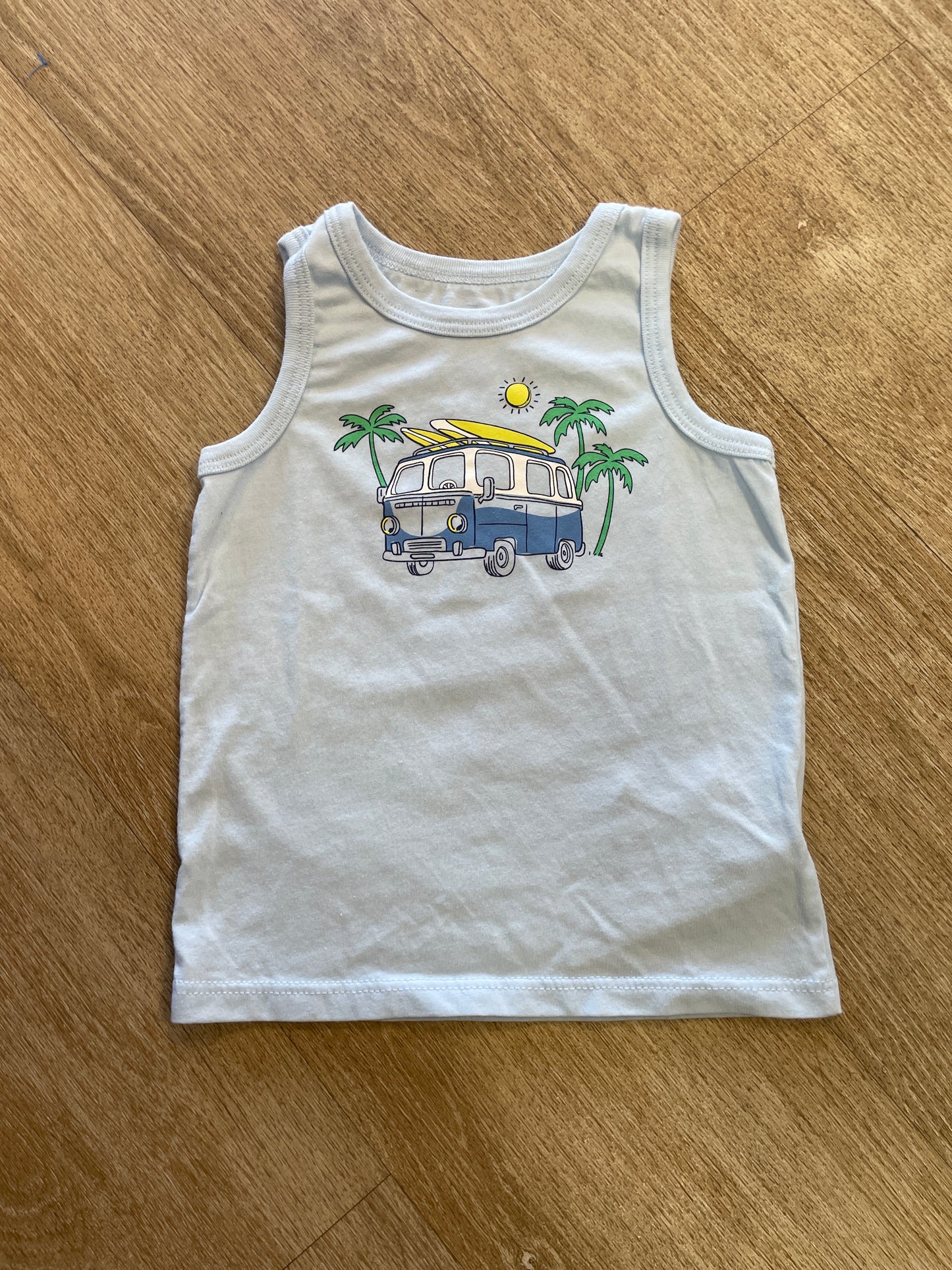 2T Blue Tank Graphic Shirt