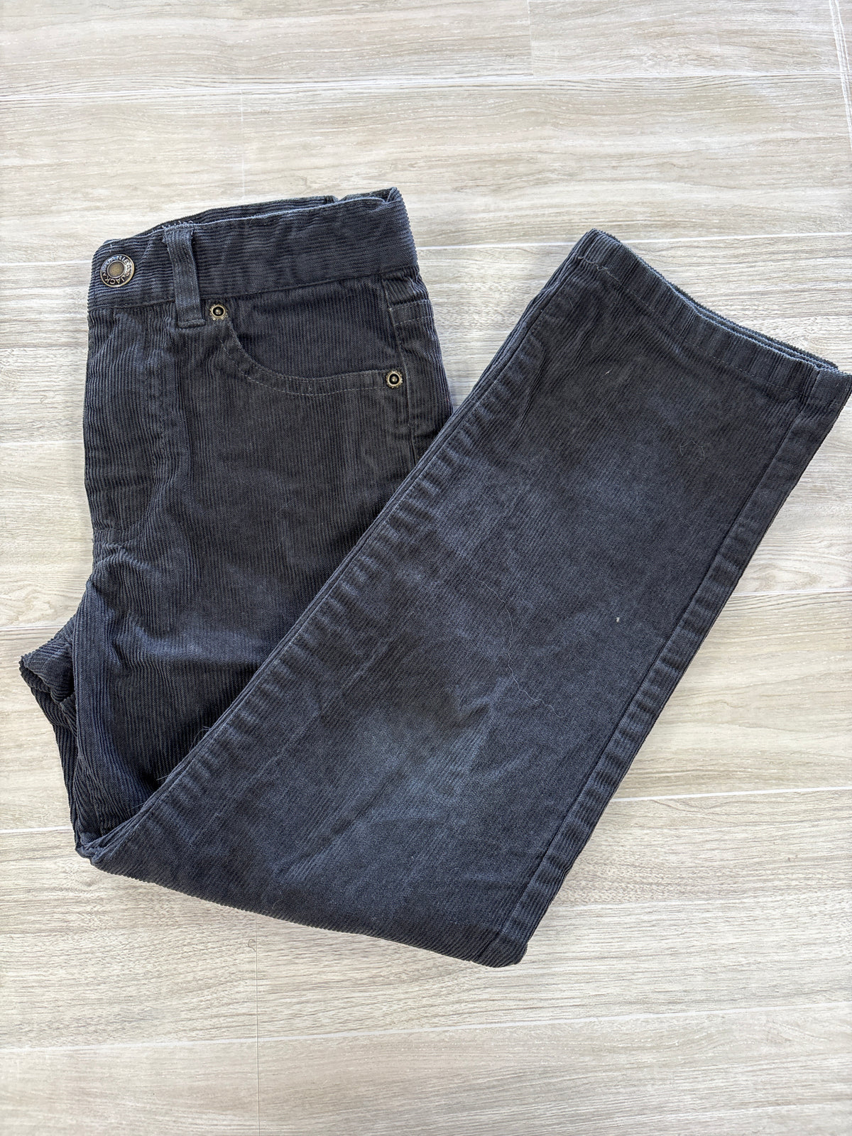6 Janie And Jack Black Corded Pant