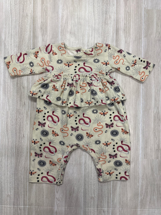3-6m Kate Quinn Mystic Ruffle Long Sleeve Jumpsuit