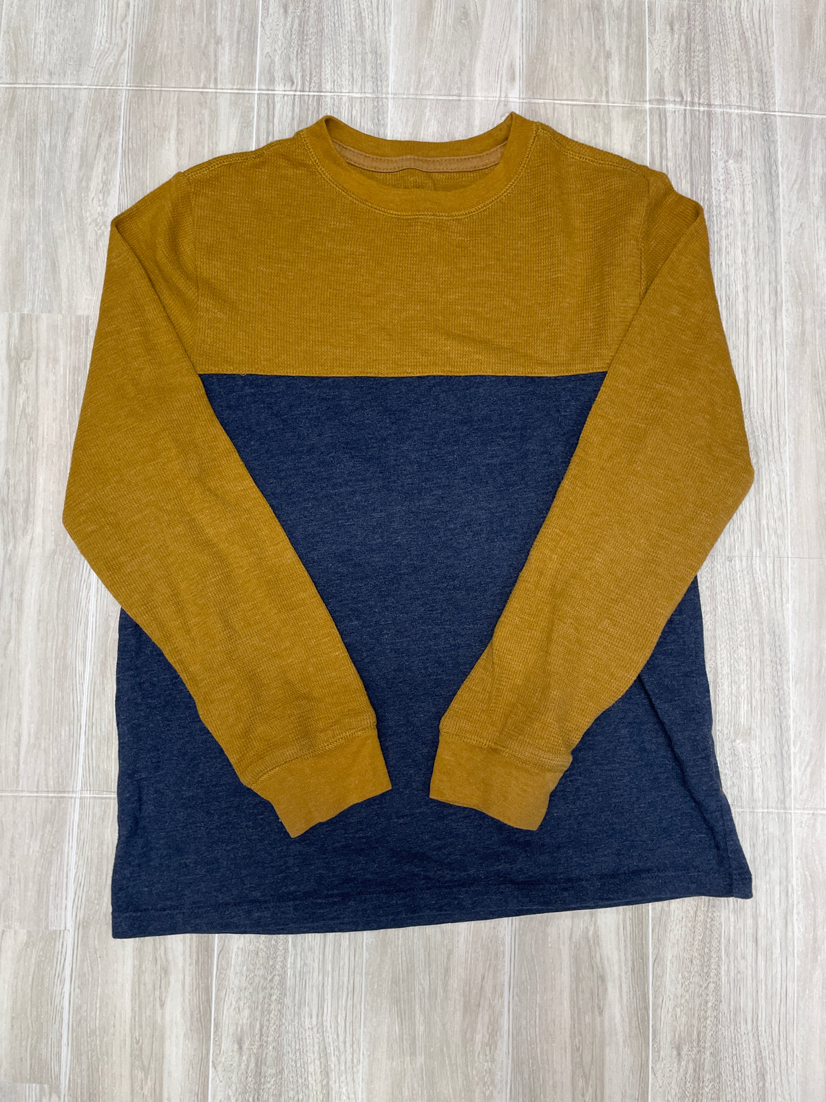 8/10 Mustard/Navy Long Sleeve
