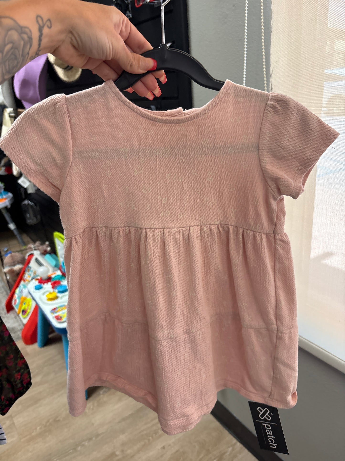 4T Blush Tiny Floral Dress - Blemish