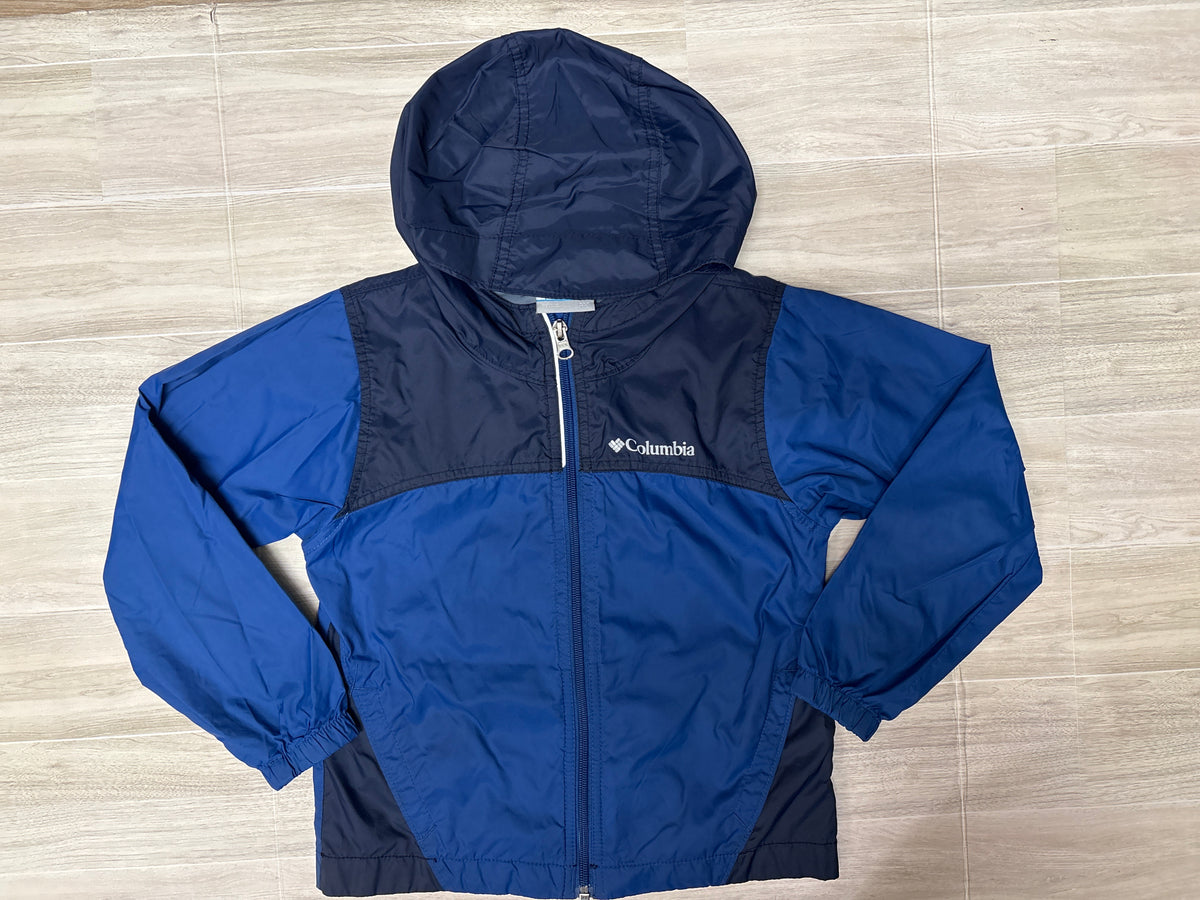 4/5 Navy/Blue Columbia Windbreaker Jacket