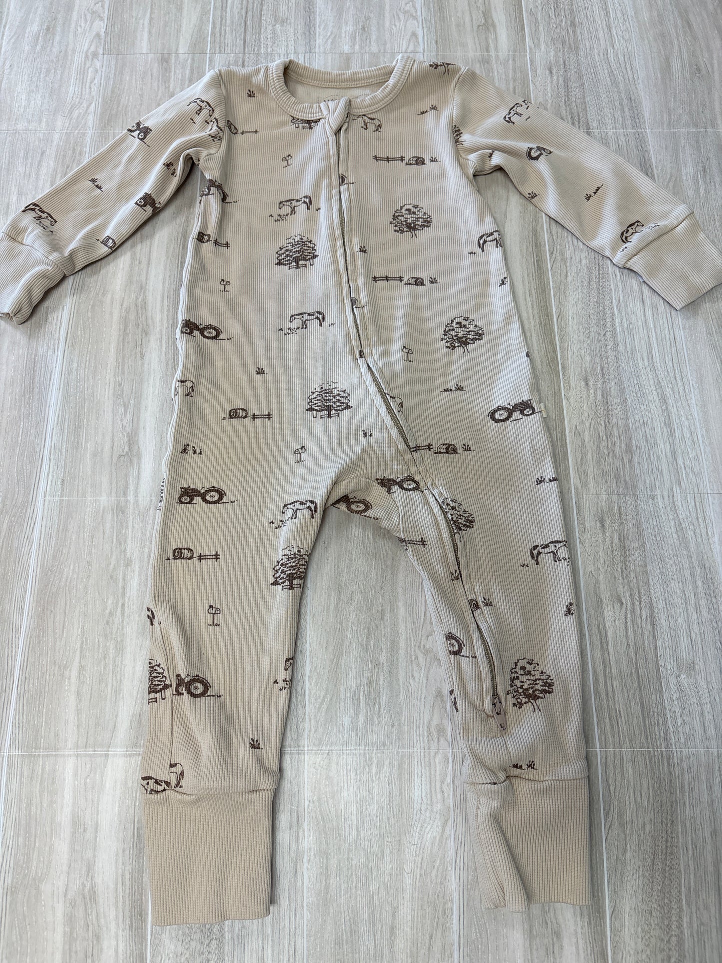 18-24m MakeMake Cream Western Pajama