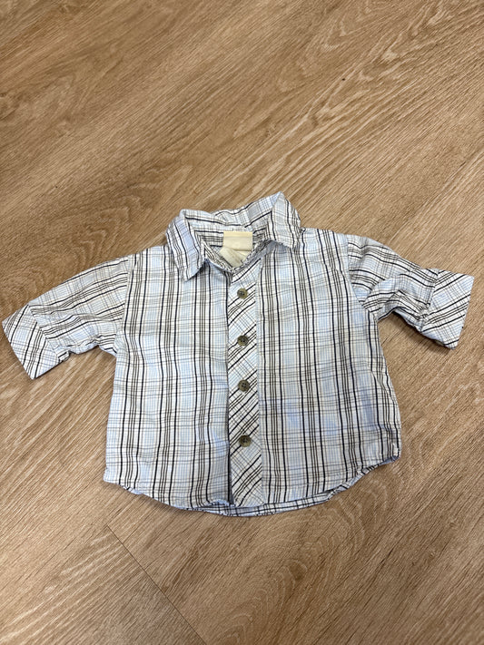 Newborn Vintage WTP Plaid Button Up