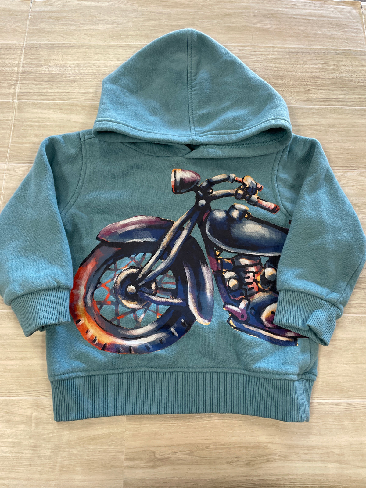 2T Aqua Motorcycle Graphic Hoodie