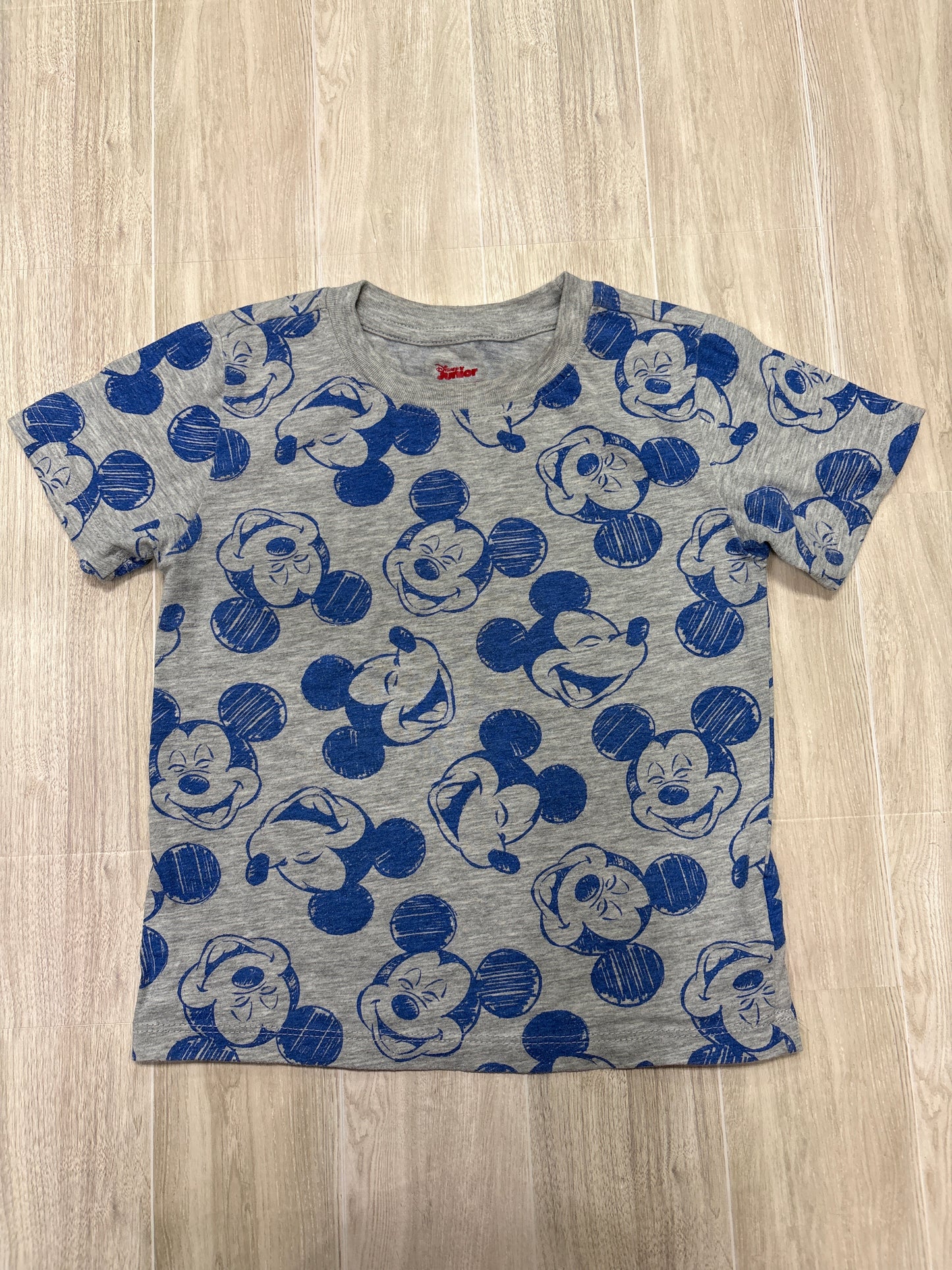 4T Grey/Blue Mickey Graphic Shirt