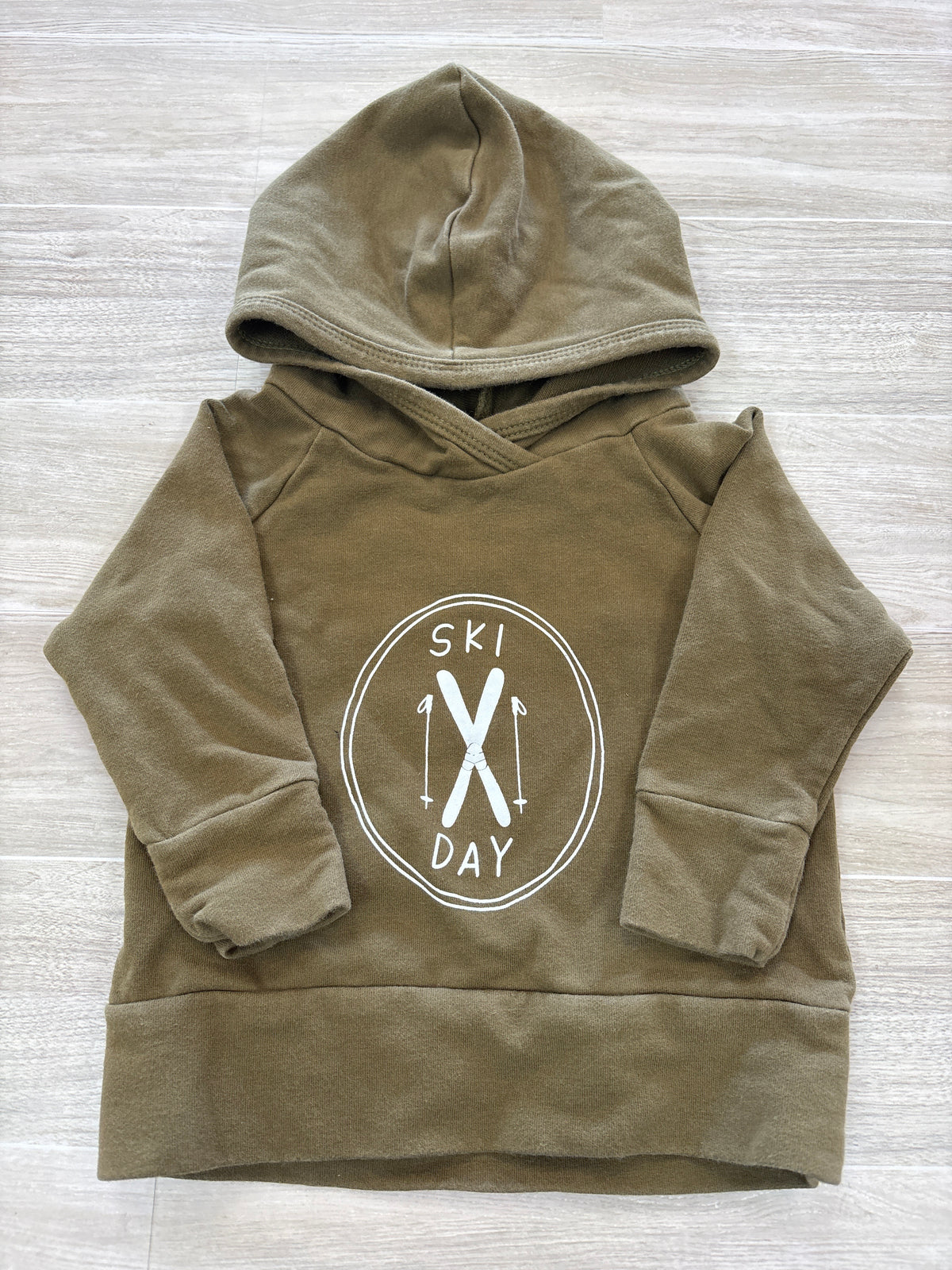 6-12m Mebie Baby Olive Ski Day Hoodie