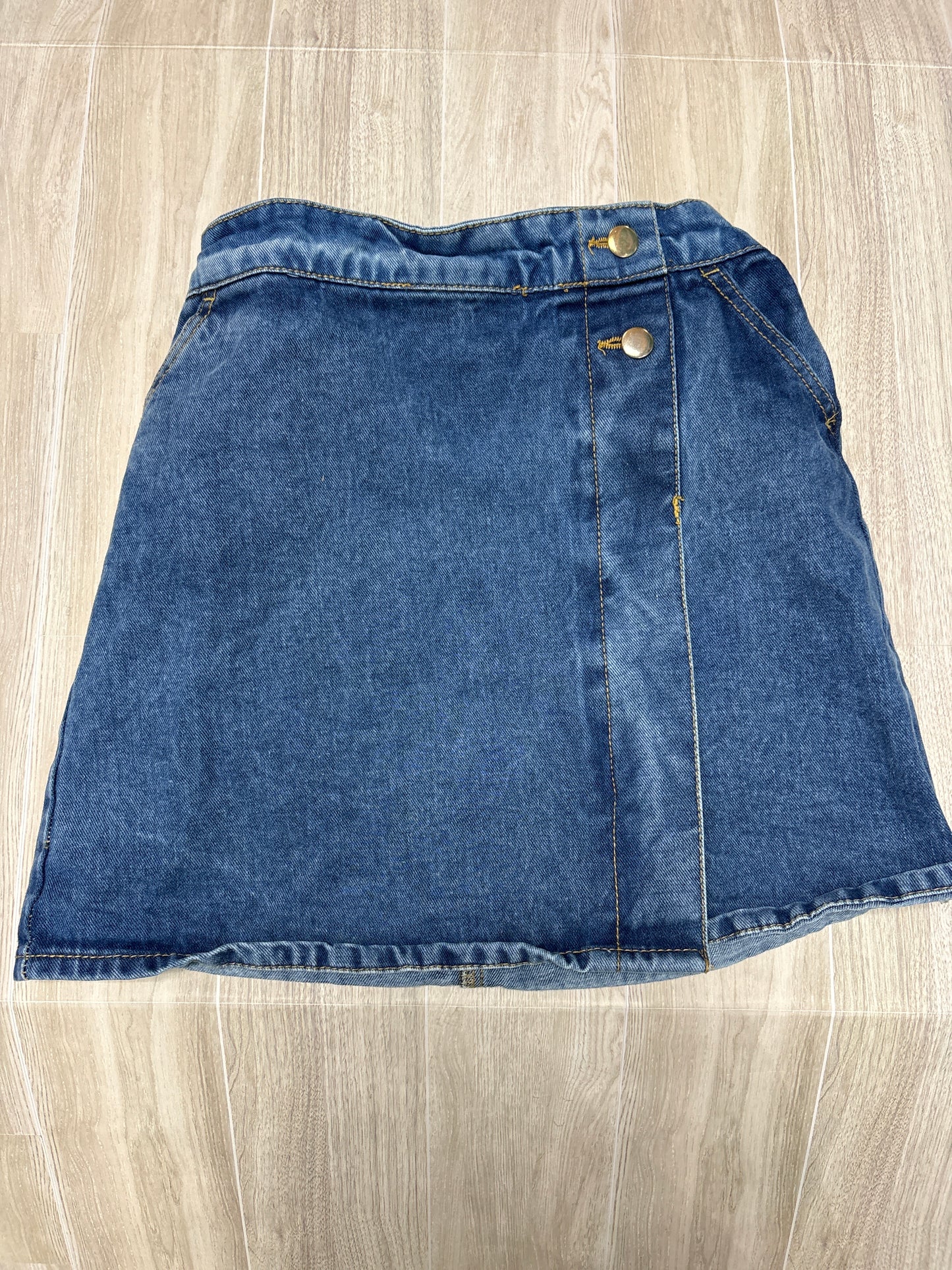 10/12 Denim Button Skirt