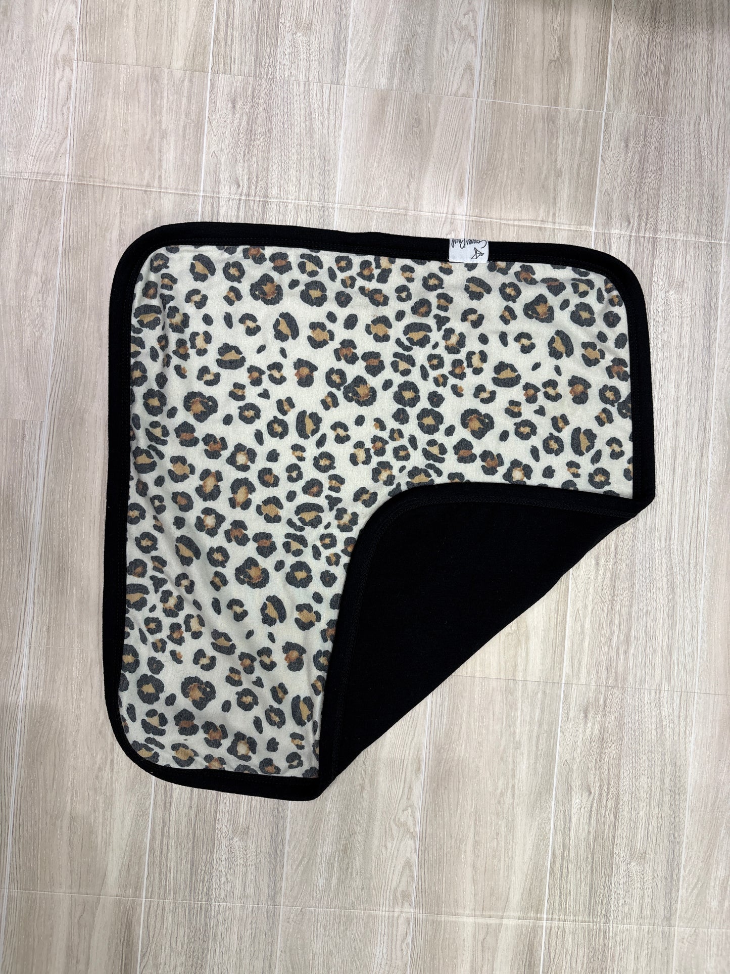 Copper Pearl Burp Cloth - Leopard