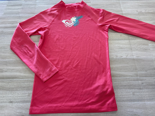 Youth XL Pink Roxy Rash Guard