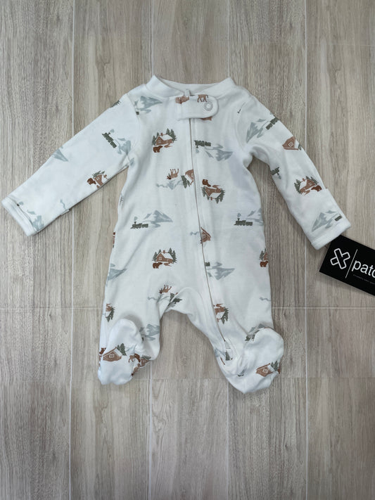 Preemie Winter Cabin Pajama
