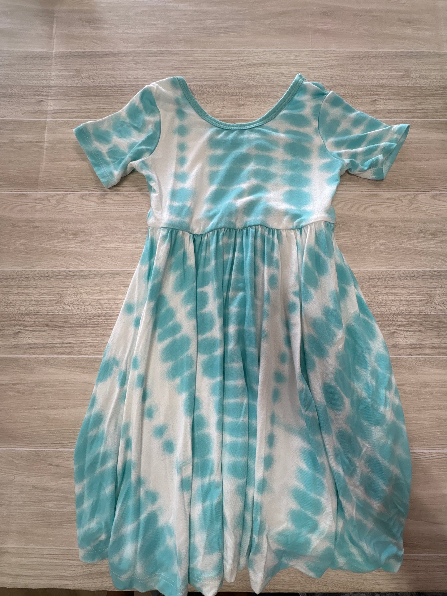 2T Kyte Blue Tye Dyed Dress