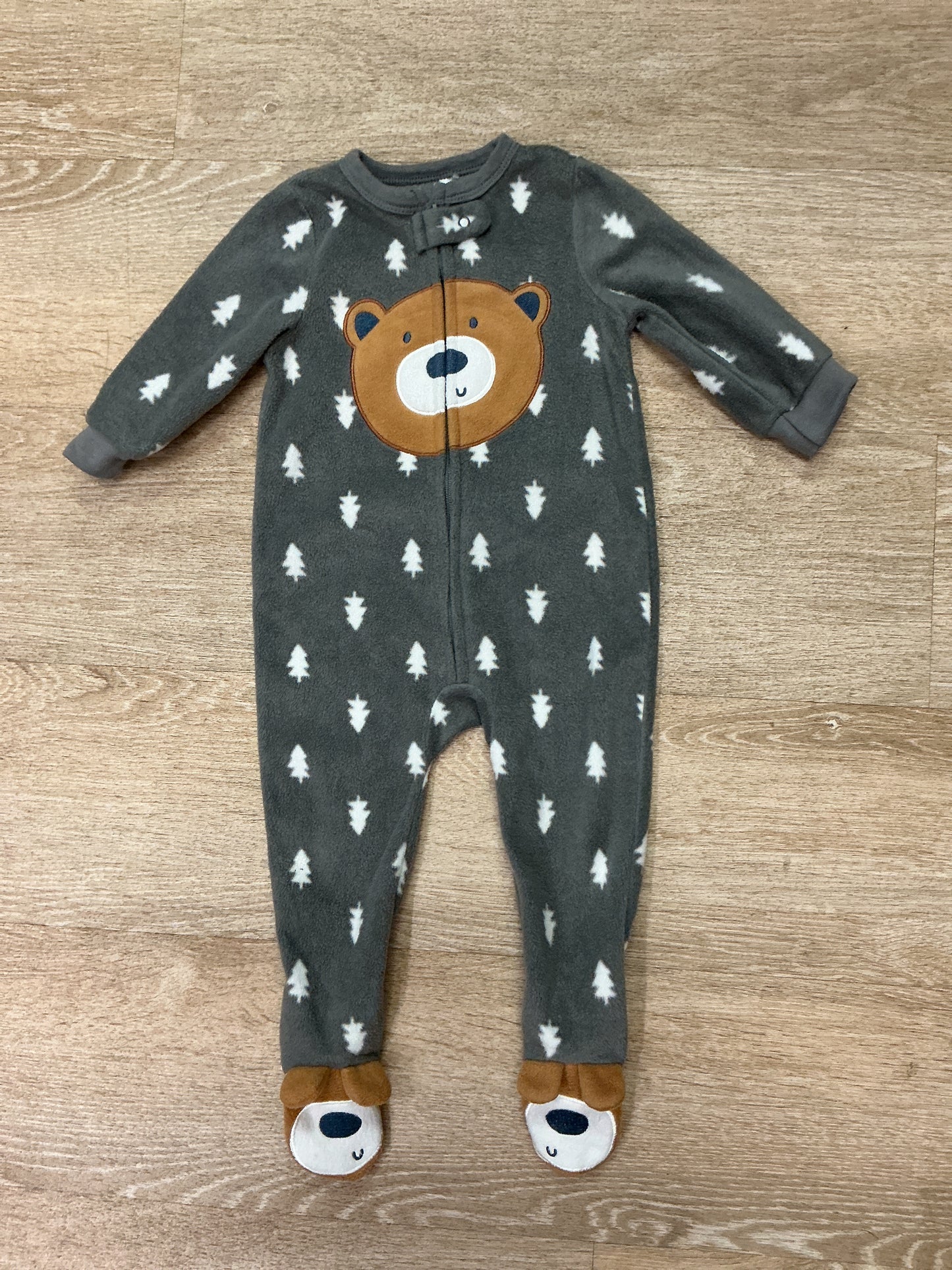 12m Fleece Bear Tree Pajama 2 Pack