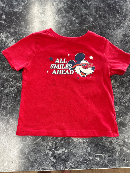 3T All Smiles Ahead RWB Tee