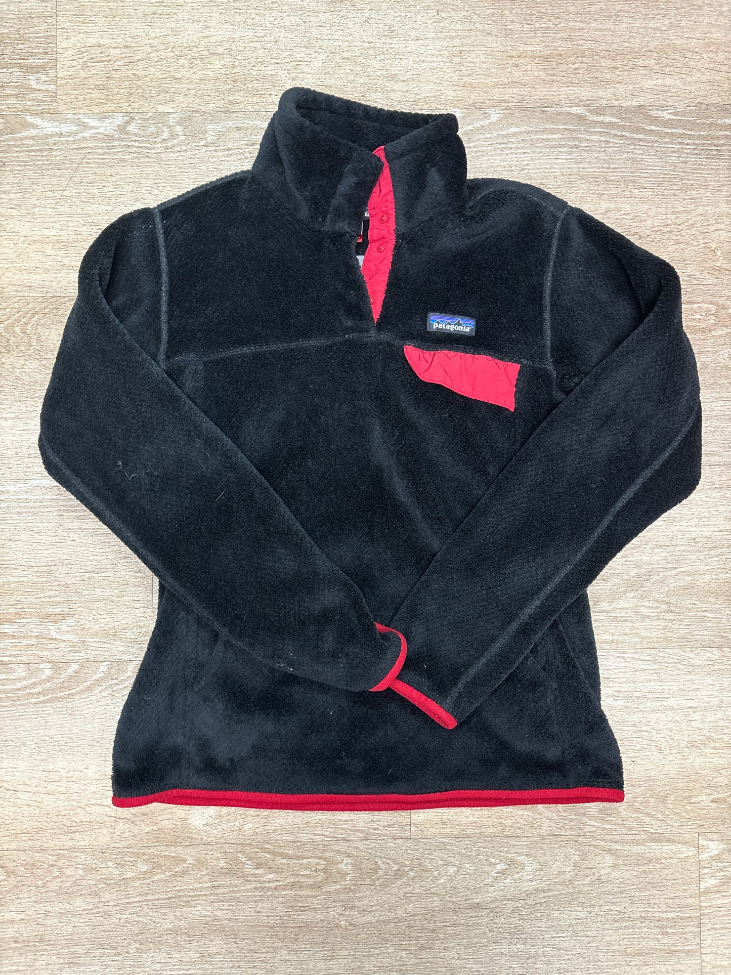 Womens Medium Patagonia Quarter Snap Black Jacket