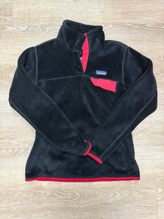 Womens Medium Patagonia Quarter Snap Black Jacket