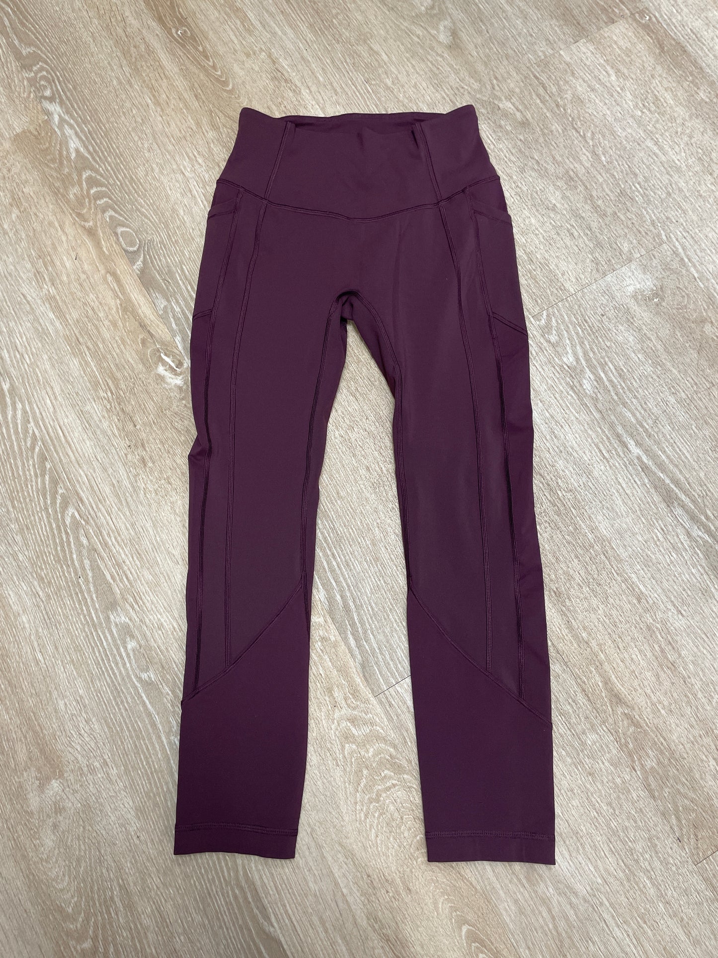 Womens 4 Lululemon Merlot Leggings