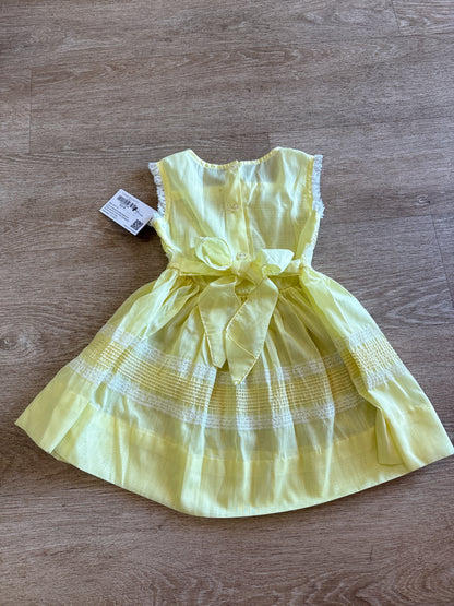 3T Vintage Yellow Laced Tank Dress