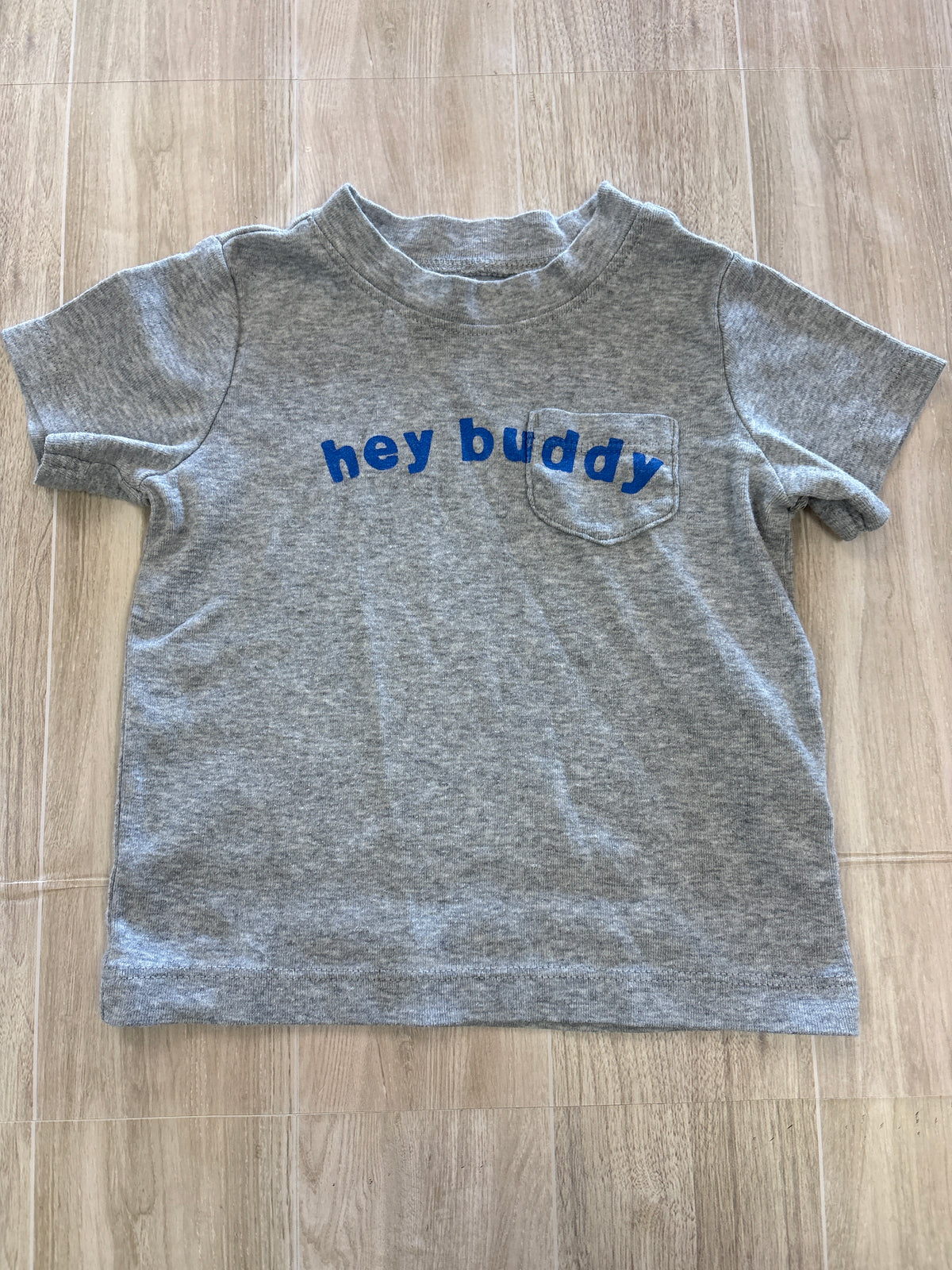 12m Grey Hey Buddy Graphic Tee