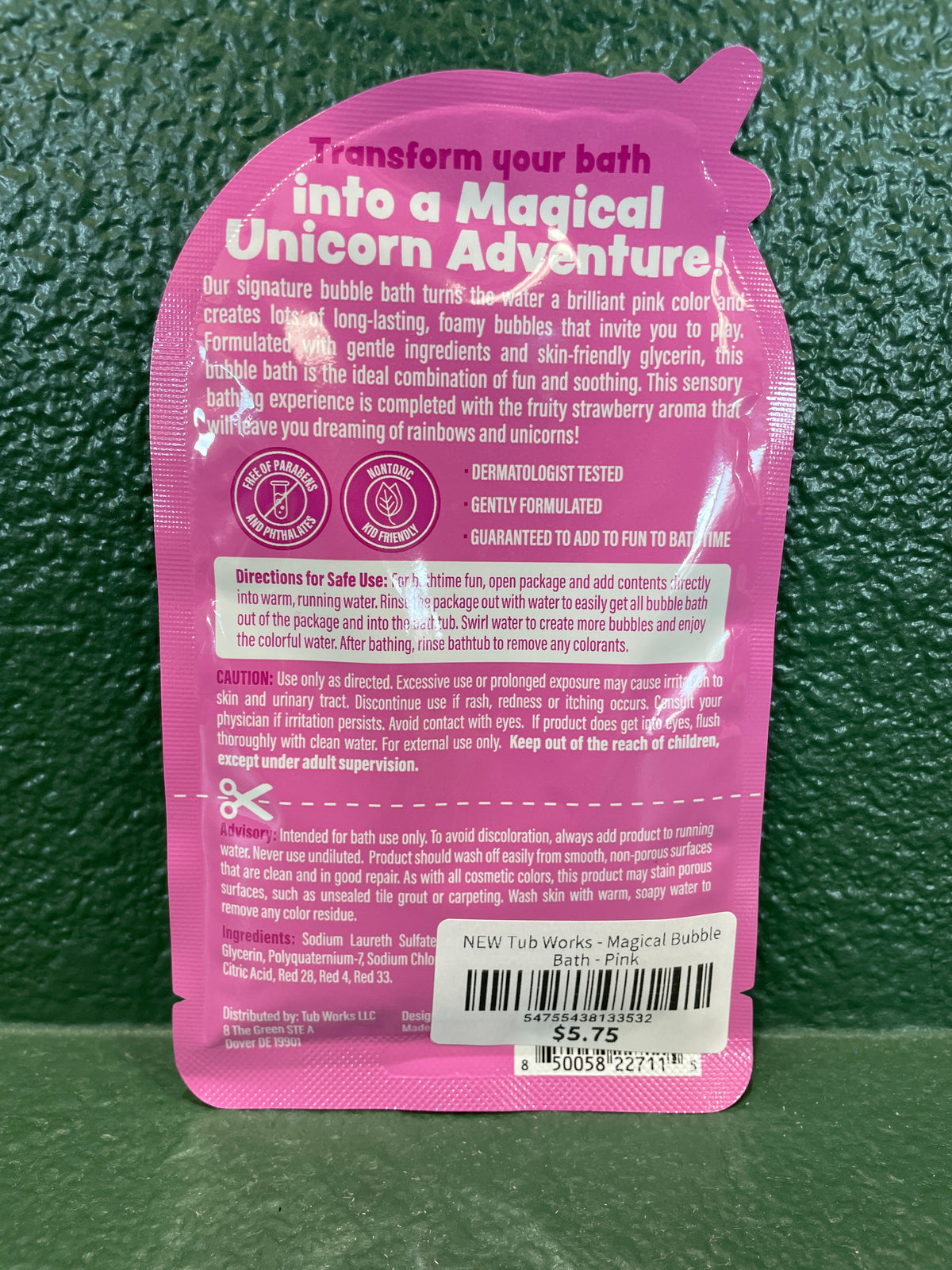 NEW Tub Works - Magical Bubble Bath - Pink