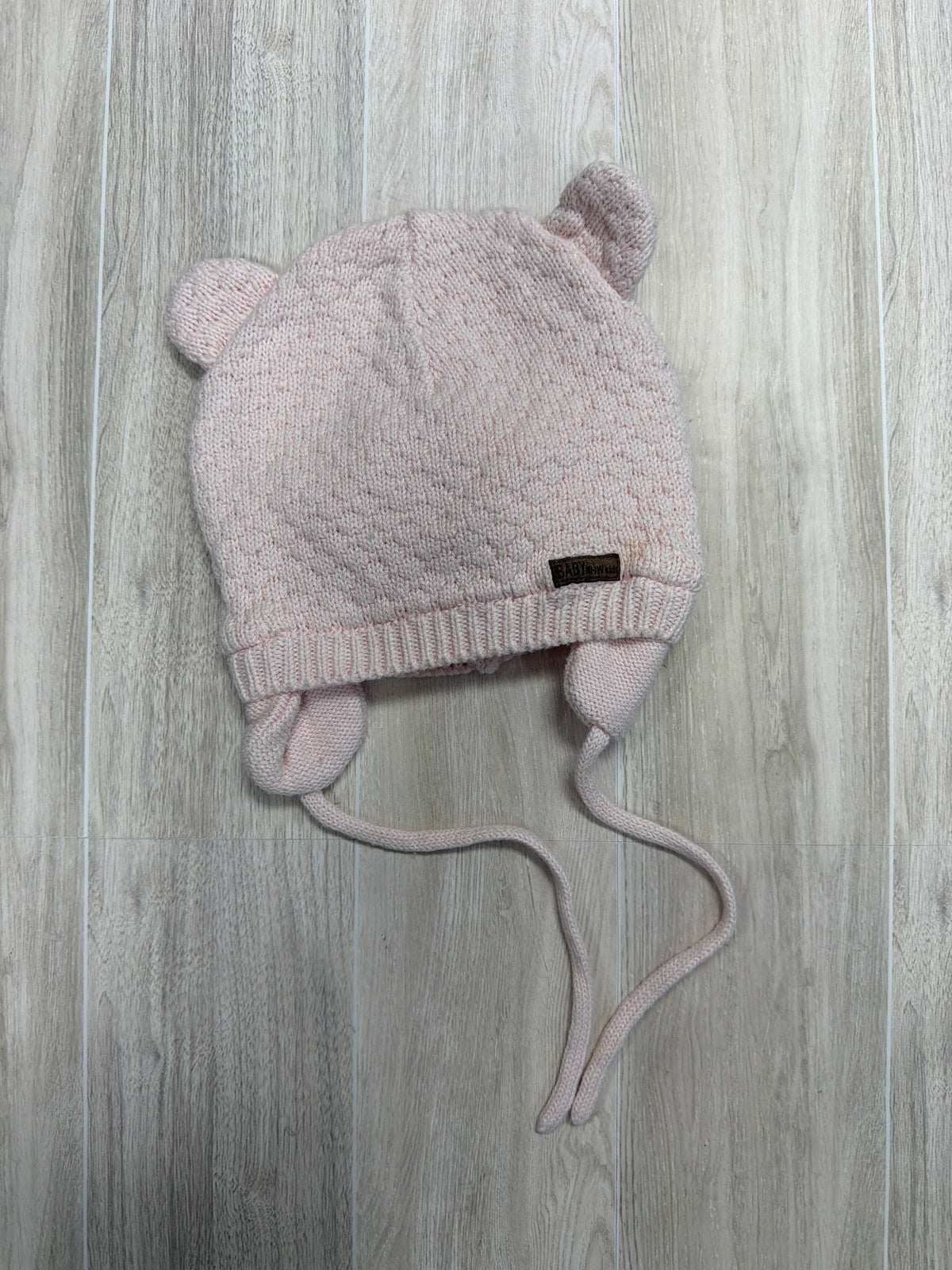 Infant Knit Pink Beanie with Ears