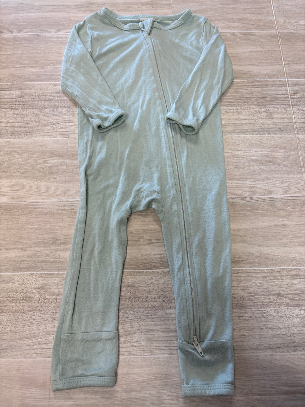 6-12m Mint Larkspur Footless Pajama