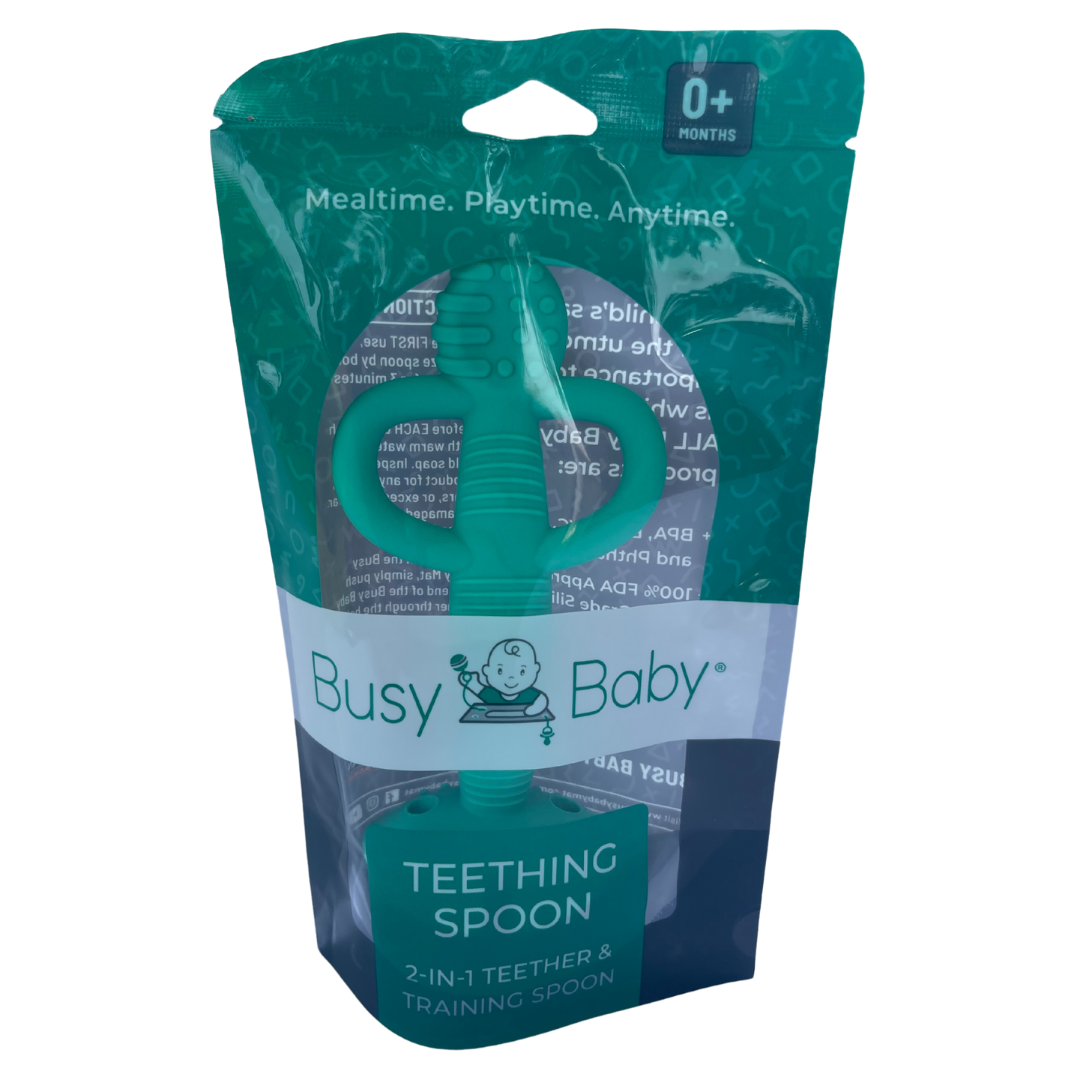 Busy Baby - Teether & Training Spoon: Tan