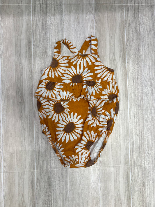 NWT 6m Mustard Sunflower Bodysuit