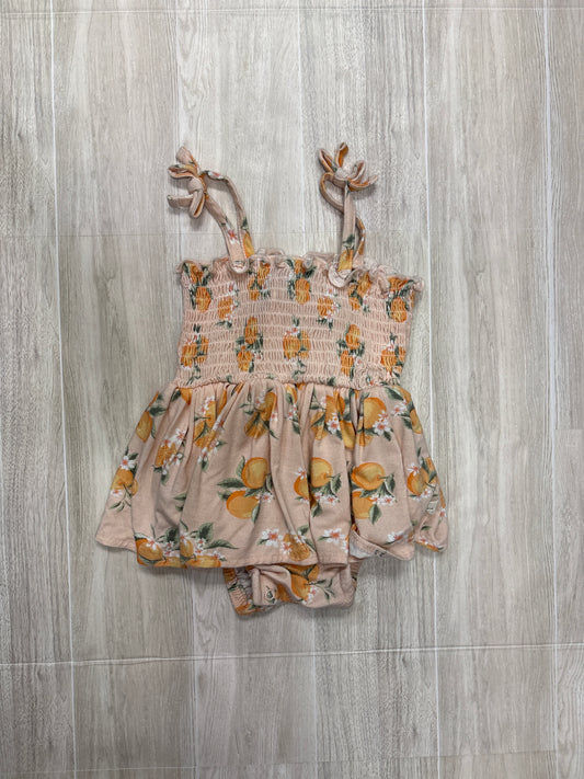 6-9m Milkberry Light Pink Oranges Twirl Onesie