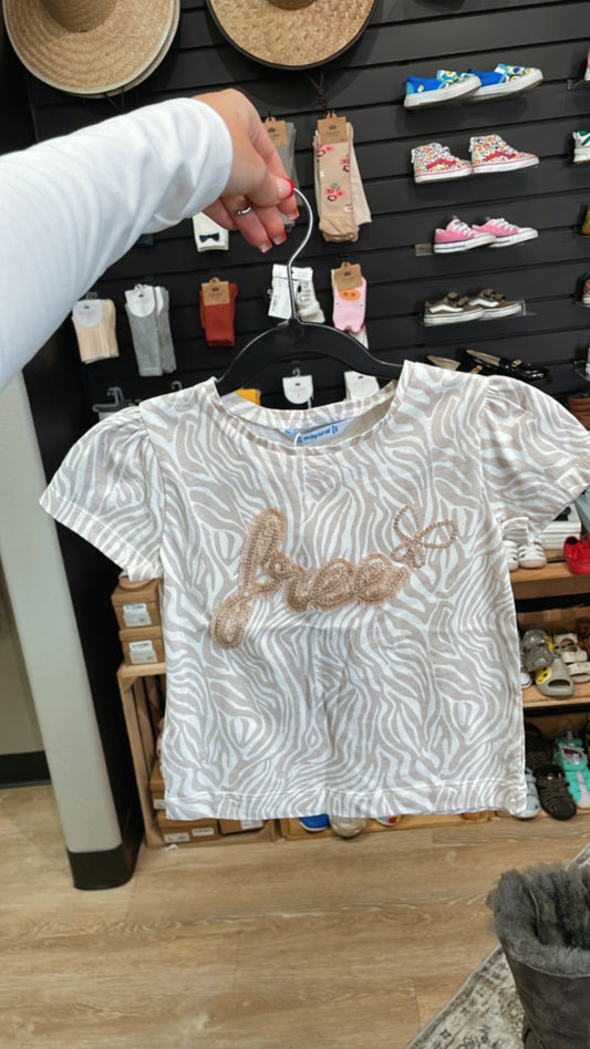 NWT 2T Mayoral Zebra Print Free Shirt