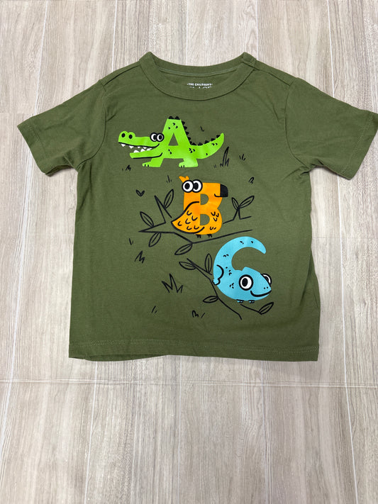 2T ABC Green Alligator Graphic Tee