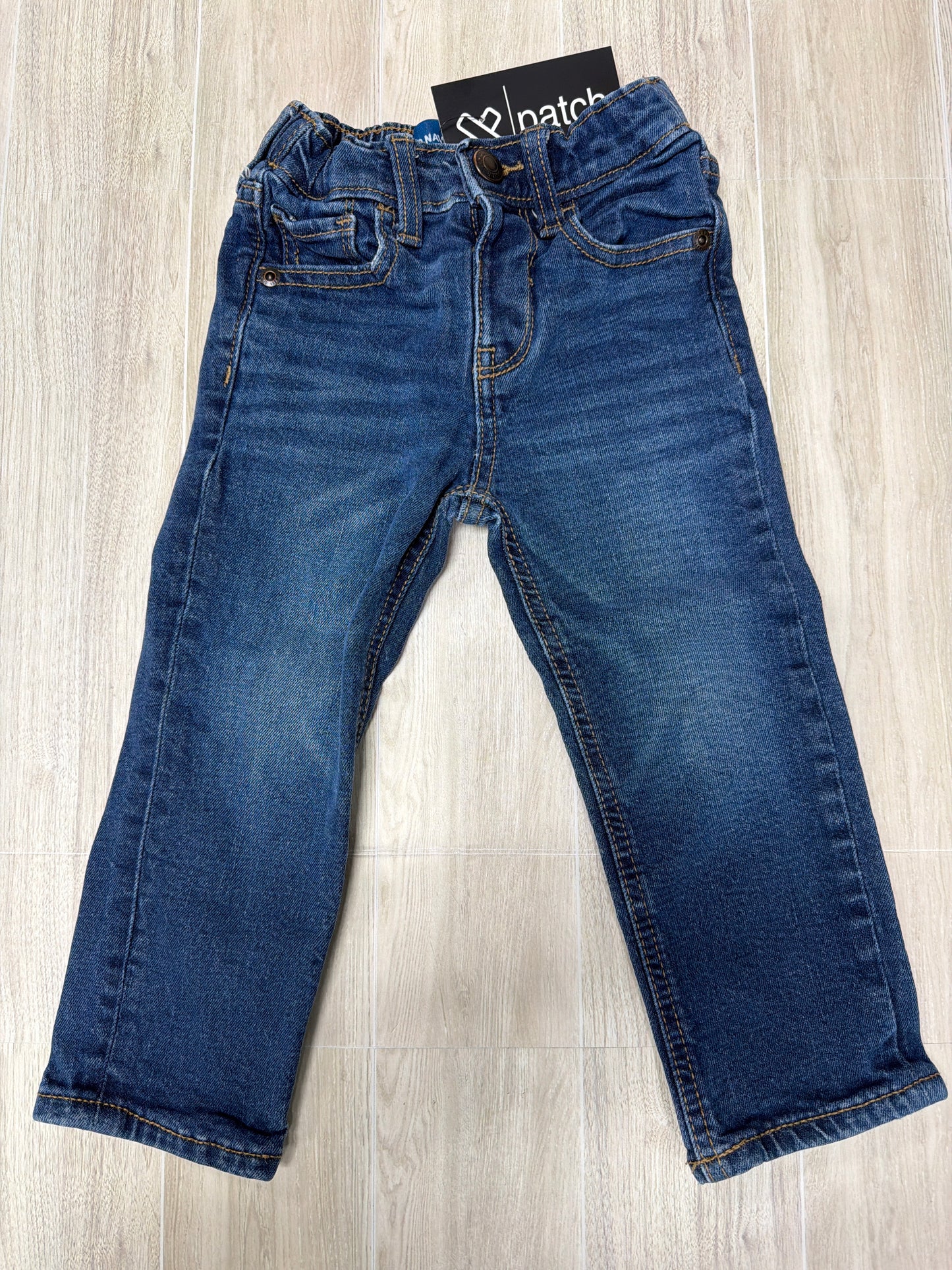 2T Dark Wash Straight Leg Denim