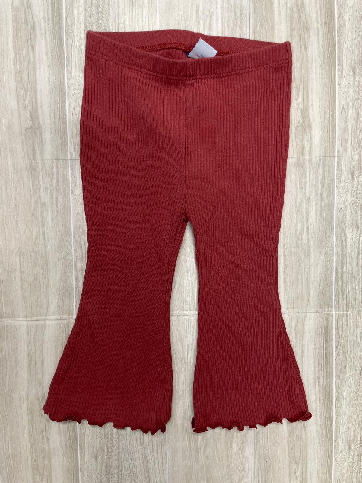 12-18m Maroon Ribbed Flare