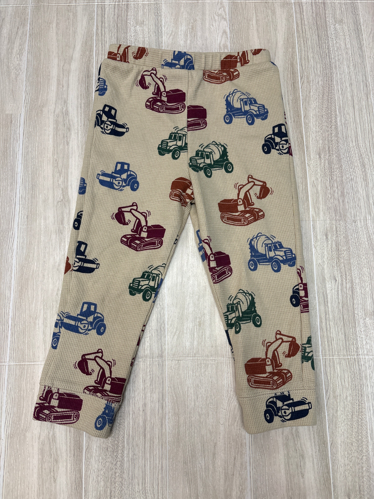 24m Cream Waffle Knit Construction Joggers