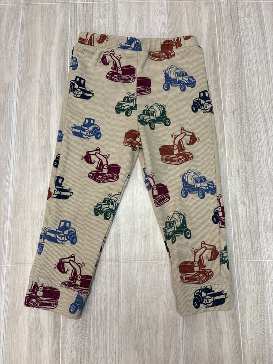 24m Cream Waffle Knit Construction Joggers