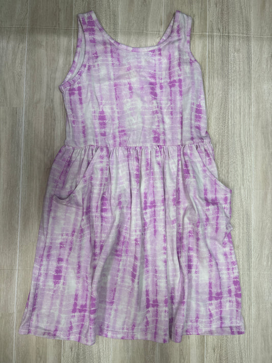 8 Purple Dyed Tank Pocket Dress