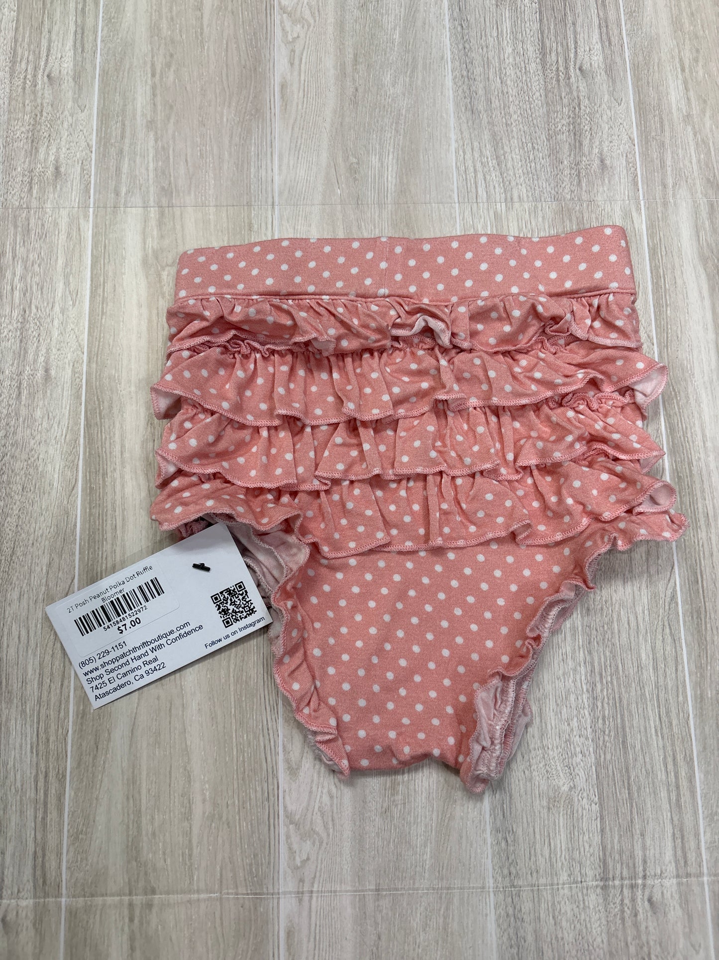 2T Posh Peanut Polka Dot Ruffle Bloomer
