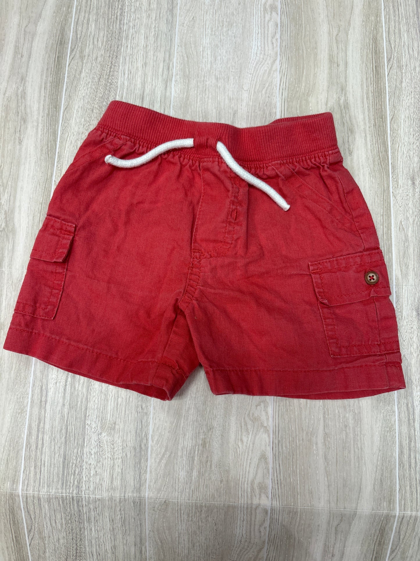 12m Red Cargo Pull On Shorts
