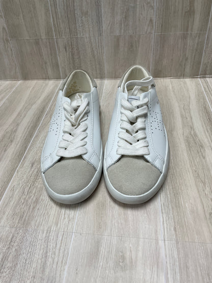 12c Sam Edelman White/Beige Lace Up Sneakers - Blemish