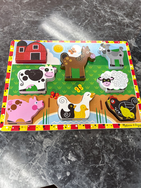 Toy - Melissa & Doug Wooden Farm Puzzle