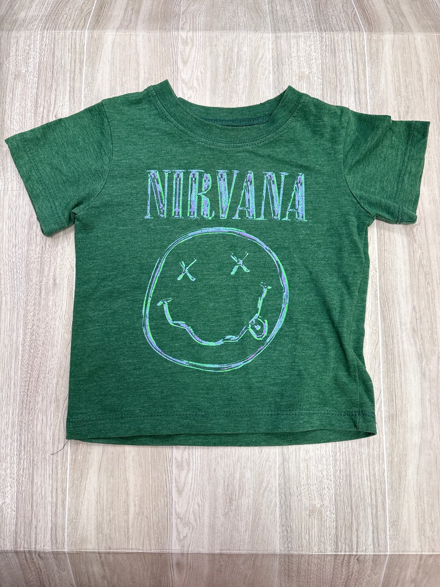 18m Green Nirvana Graphic Tee