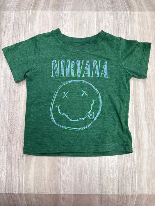18m Green Nirvana Graphic Tee