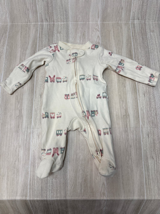 Preemie Cream Carriage Pajama