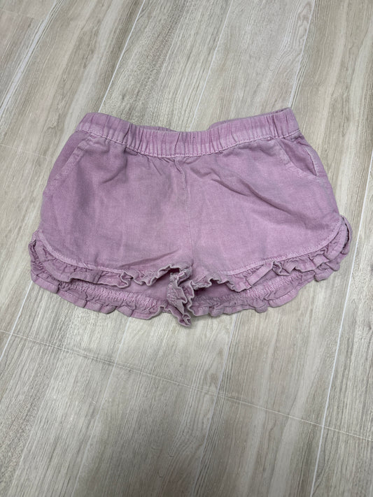 18m Purple Ruffle Pull On Shorts