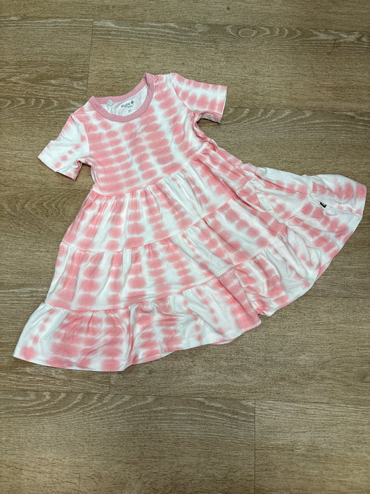 NWT Kyte 2T Princess Pink Tye Dye Dress