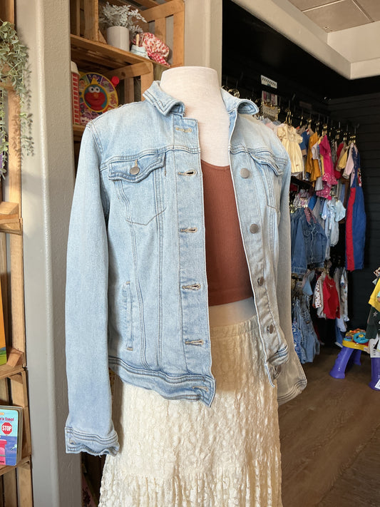 Womens Small Light Wash Denim Jacket